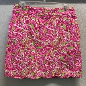 Casey Key Pink & Lime Floral Skort